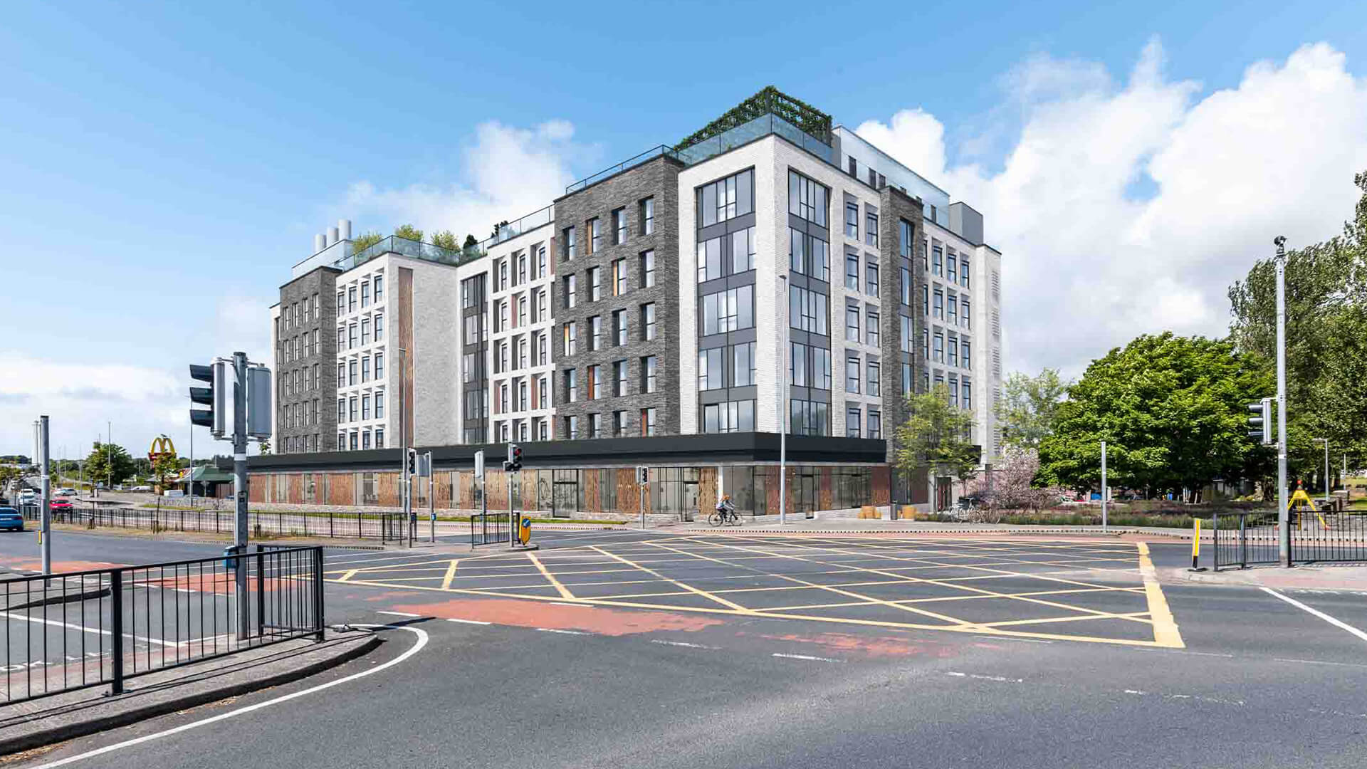 240-bed student accommodation approved at Westside Shopping Centre, Seamus Quirke Road, Co. Galway.