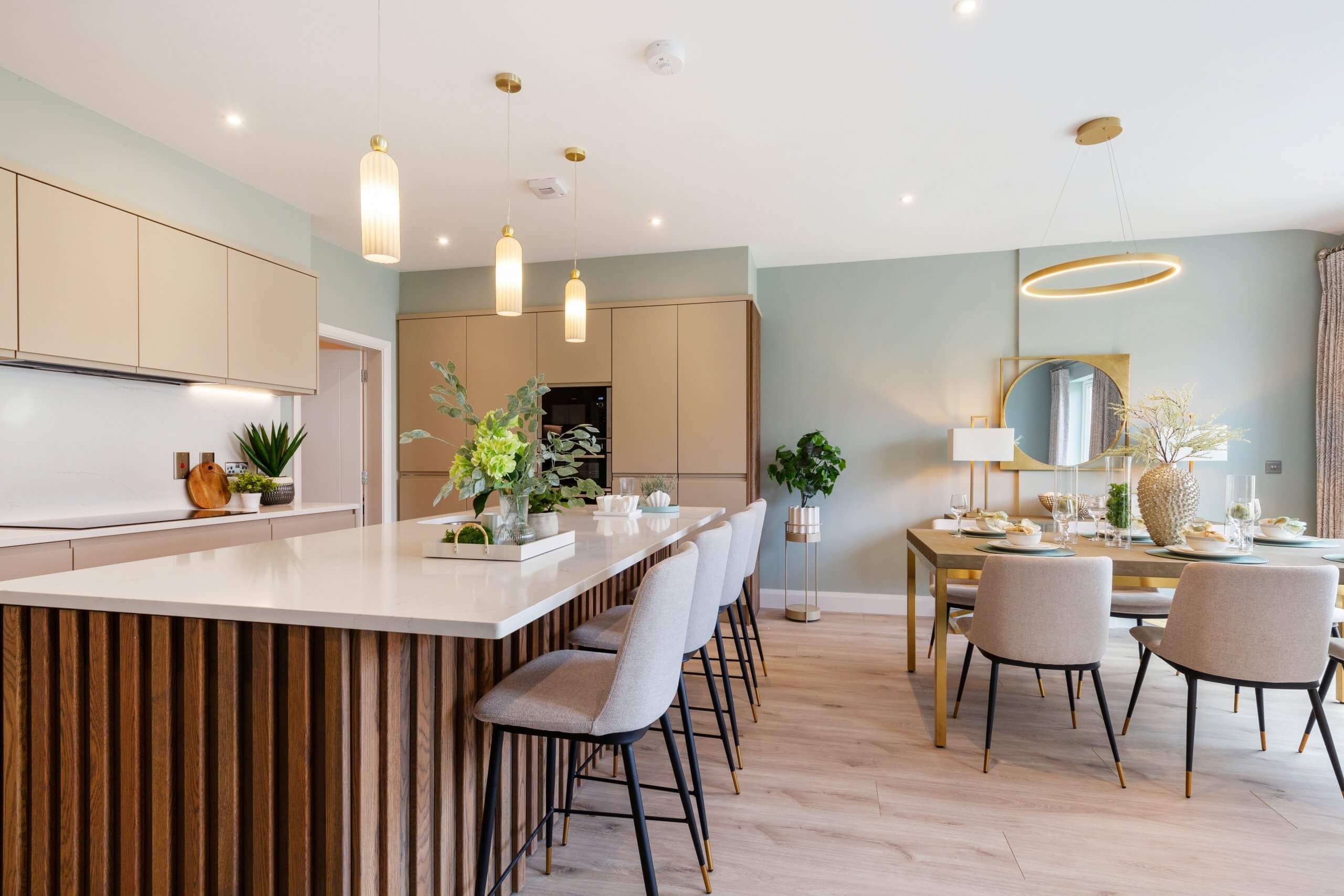 Kitchen, living and dining area at Wellfield, Malahide