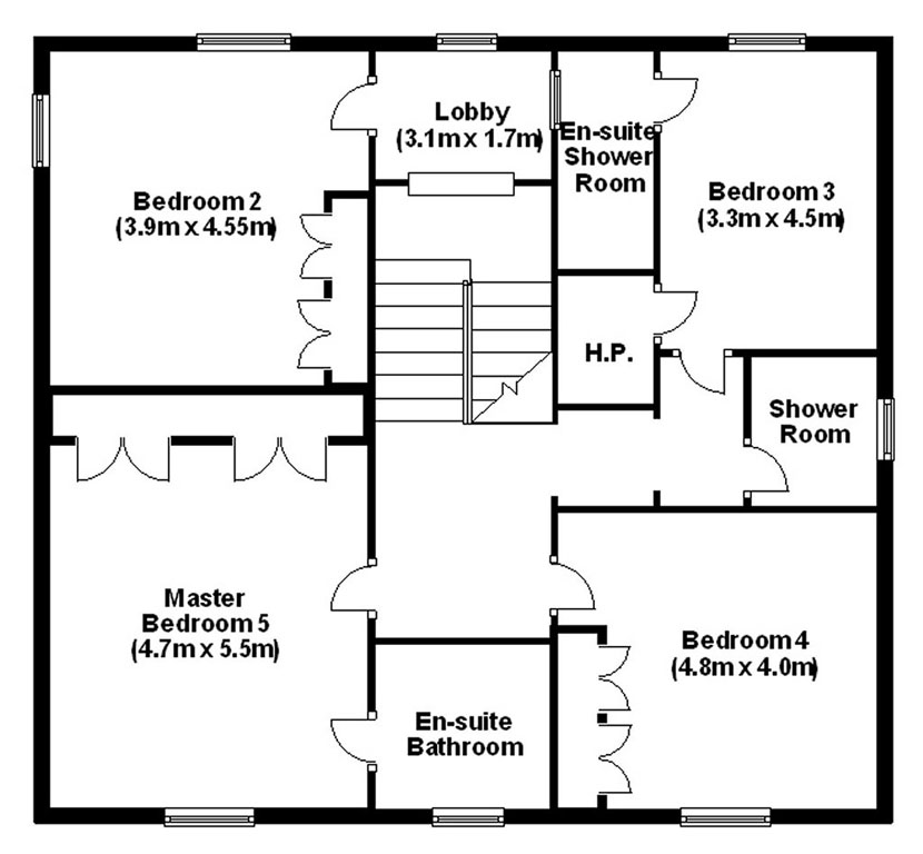 Floor Plan Second Fl